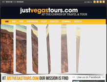 Tablet Screenshot of justvegastours.com